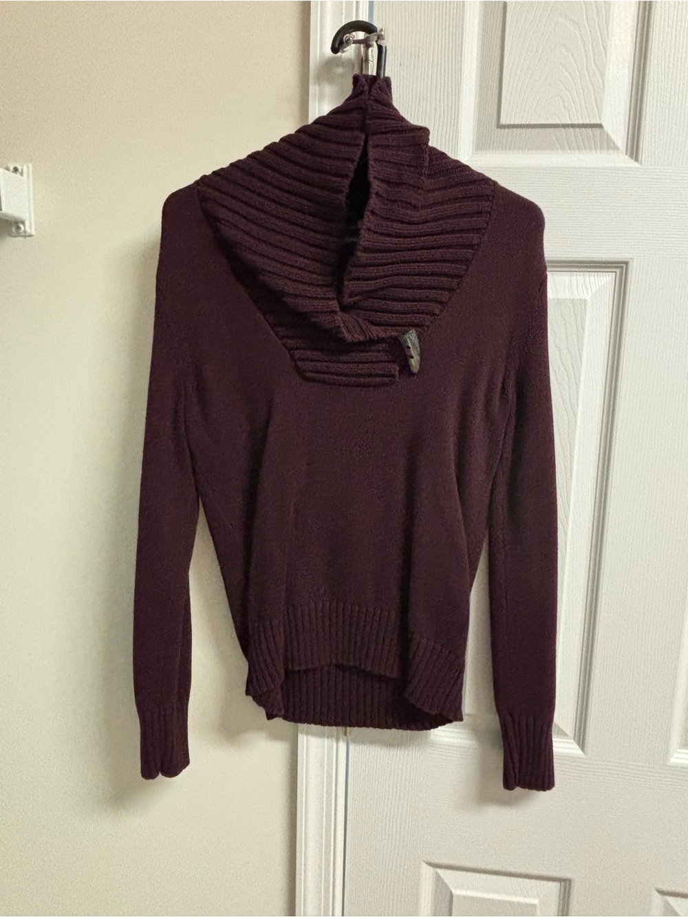 Polo by Ralph Lauren Ribbed Cowl Neck Sweater - Plum